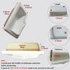 Aeovot Shower Foot Rest Niche Recessed Ceramics Soap Dish Shower Shelf, Easy to Install, for Shave Legs, Clean Heels Holds Bar Soap and Soap Holder view 3