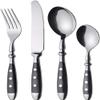 LWLYLCHBM utlery Set Flatware with Knife/Spoon/Fork, Service for Creative Spot Mirror Polished for Home, Hotel, Restaurant view 1