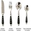 LWLYLCHBM utlery Set Flatware with Knife/Spoon/Fork, Service for Creative Spot Mirror Polished for Home, Hotel, Restaurant view 3