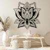 Metal Lotus Flower Wall Art,Mandala Wall Art,Lotus Metal,Yoga Wall Decor,Black Lotus Art,Spiritual Wall Art, Large Metal Wall Art Home Decor,Housewarming Gift (39"W x 39"H / 100 x 100 cm, Style 5) view 1