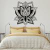 Metal Lotus Flower Wall Art,Mandala Wall Art,Lotus Metal,Yoga Wall Decor,Black Lotus Art,Spiritual Wall Art, Large Metal Wall Art Home Decor,Housewarming Gift (39"W x 39"H / 100 x 100 cm, Style 5) view 2