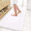 Arotive Memory Foam Bathroom Rug Mat 47x24, Ultra Soft and Absorbent Bath Mat, Machine Wash Dry, Comfortable Bath Rug Carpet for Bathroom Floor, Tub and Shower, White view 1