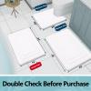 Arotive Memory Foam Bathroom Rug Mat 47x24, Ultra Soft and Absorbent Bath Mat, Machine Wash Dry, Comfortable Bath Rug Carpet for Bathroom Floor, Tub and Shower, White view 2