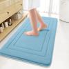 Arotive Memory Foam Bathroom Rug Mat 44x24, Ultra Soft and Absorbent Bath Mat, Machine Wash Dry, Comfortable Bath Rug Carpet for Bathroom Floor, Tub and Shower, Blue view 1