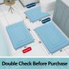 Arotive Memory Foam Bathroom Rug Mat 44x24, Ultra Soft and Absorbent Bath Mat, Machine Wash Dry, Comfortable Bath Rug Carpet for Bathroom Floor, Tub and Shower, Blue view 2