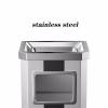 HomeLoft Basics Garbage Recycling Bin Stainless Steel Trash Can Vertical Hotel Lobby Shopping Mall Office Elevator Mouth With Ashtray Trash Can Modern Fashion Design, 12L Kitchen Trash Can view 2