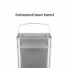 HomeLoft Basics Garbage Recycling Bin Stainless Steel Trash Can Vertical Hotel Lobby Shopping Mall Office Elevator Mouth With Ashtray Trash Can Modern Fashion Design, 12L Kitchen Trash Can view 3