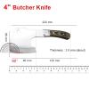 toothgeneric Meat Cleaver,Cleaver Knife Stainless Steel Survival Hunting Hatchet Camping Mini Axe with Cover Axe Broad Tomahawk Bone Cutting Vegetable Meat Knife, LAMAJIGA5844 view 2