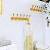 SKOLOO Heavy Duty Wall Mounted Coat Rack - 6 Hooks, Stainless Steel, Sturdy Coat Hooks for Hanging Coats, Jacket, Clothes, Hat, Bright Gold view 4