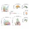 Amimagen Ocean Sea Turtle Wall Decals - Under The Sea Marine Theme Seaweed Grass Wall Stickers - Baby Nursery Kids Bedroom Daycare Bathroom Wall Decor view 4