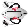 TKDYVAI Cute Heart Grocery Bag Valentines Day Shopping Bag Handbag Cute Grocery Bags Tote Bag Heart Canvas Bag view 4