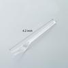 Chenshuo,Disposable Plastic Fruit Forks, Exquisite Appetizer Forks Dessert Cocktail Forks Tasting Forks Tiny Utensils for Fruit Dessert Cakes Party Serving Supplies,4.2 Inches, 200 branches view 2