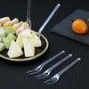 Chenshuo,Disposable Plastic Fruit Forks, Exquisite Appetizer Forks Dessert Cocktail Forks Tasting Forks Tiny Utensils for Fruit Dessert Cakes Party Serving Supplies,4.2 Inches, 200 branches view 4