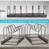 HUAOSN Expandable Pan Organizer for Cabinet, 7 Compartments Expandable Pan Organizer, Pots and Pans Organizer for Pots, Pans, Lids, Bakeware view 4