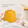 5Pcs Reusable Coffee Filter Capsules, Wiedererndbare Kaffeekapseln Stainless Steel Reusable Coffee Capsule Filter, Refillable, Kaffeekapseln Wiedererndbar With Spoon, For Coffee (Yellow) view 2