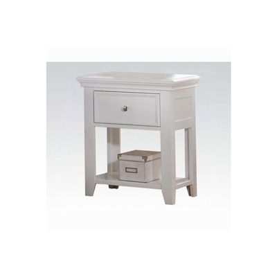HomeStock Victorian Elegance Nightstand, White