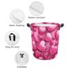 Laundry Hamper Large Laundry Basket Round Laundry Hampers with Handles Hearts Dirty Clothes Hamper Storage Basket for Family Bedroom Decoration view 3