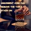 100 PCS Cork Coasters Bulk, Blank Square Cork Coasters DIY Crafts, Non-Slip Heat-Resistant Reusable Coffee Coaster, Suitable for Home Desktop Decoration view 4