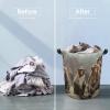 LFDSEPYM Laundry Hamper Large Laundry Basket Round Laundry Hampers with Handles Sitting Monkey Dirty Clothes Hamper Storage Basket for Family Bedroom Decoration view 4