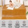 Smooth Mahjong Bamboo Mat, Cooling Topper Pad Breathable Mahjong Mat, Folding Mattress Bamboo, Summer Cooling Sleeping mat, Summer Bed mat, Single/Twin/Full/Queen/King Size Folding Sleeping Mat (Colo view 2