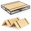BBX-G Foldable Box Spring,80"x 57",Mattress Support Wooden Bunkie Board, Double Deck Bed, Large Bed Board Supported by Mattress,No Assembly Needed view 1
