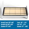 BBX-G Foldable Box Spring,80"x 57",Mattress Support Wooden Bunkie Board, Double Deck Bed, Large Bed Board Supported by Mattress,No Assembly Needed view 2