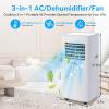 Portable Air Conditioners,8500 BTU air conditioner Cools Up to 360 Sq. Ft. 3 in 1 Portable AC with Remote Control,24H Timer, Smart Sleep Mode,Window Installation Kit & Filter Cleaning Brush view 2
