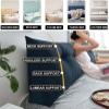 BIRJXVTO Headboard Wedge Pillow,Reading Pillow Large Bedside Backrest Back Support Cushion for Sitting in Bed Lumbar Support Bolster,6,60x50x20cm view 3