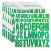 Starboling Letter Stickers,2 Inch+1 Inch Green Alphabet Sticker,Self Adhesive Vinyl for Crafts Outdoor Sign Wall Mailbox Windows Doors Car posterboard view 1