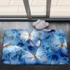 WJLBKGU Butterfly Rugs for Girls Bedroom - Blue Butterfly Rug for Living Room Dinning Room Indoor Outdoor Floor Mat Doormat, 2x3 Feet view 3