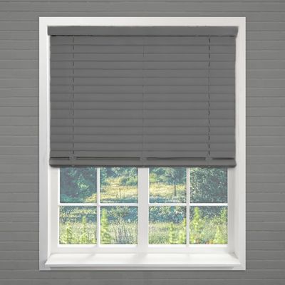 Aluminum Blinds Vinyl Blinds Vinyl Mini Blinds Mini Venetian Windows Blinds Aluminum Blinds for Room Darkening Waterproof Blackout Horizontal Blinds Black.93Wx(12" H to 98" H Customizeize)