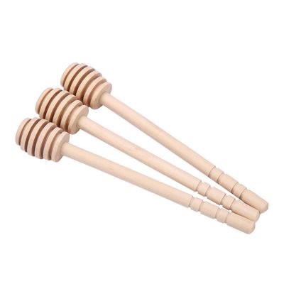 Wooden Honey Mixing Stirrer, 24Pcs Wood Honey Dripper Stirring Rod Jam Syrup Drizzler Stick, Mini Honey Dipper Sticks Honey Spoon(#2)