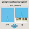 Aluminum Blinds Vinyl Blinds Cordless Room Darkening Venetian Blind Vinyl Mini Blinds for Indoor & Ourdoor by Aluminum Horizontal Mini Blinds Shades Blue.34Wx(12" H to 98" H Customizeize) view 3