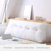 Headboard Back Support Cushion,Detachable and Washable Bed Backrest Pillow,Bedroom Reading Pad Backrest,Large Triangle Bolster Cushion(Size:79 * 8 * 20in,Color:Deep Sea Blue) view 4