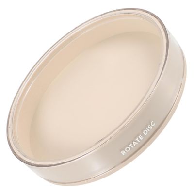 PACKOVE Rotating Organizer Tray for Kitchen and Jewelry Turntable Spice Rack and Cosmetic Storage Beige Small Non-slip Base for Easy Access