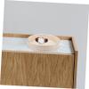 PACKOVE Rotating Organizer Tray for Kitchen and Jewelry Turntable Spice Rack and Cosmetic Storage Beige Small Non-slip Base for Easy Access view 4