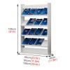 ELUKHT Commercial Free Standing Brochure Display Stand Magazine Holder, Wooden 4 Layer Tall Documents Storage Rack Bookshelf Leaflet Catalogs Racks (Black L 80cm/31.5in) view 2