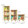 GaRcan Rotating Bookshelf 360 Degrees Kids All Solid Wood Paint-Free Environmental Protection Rotating Bookshelf 360 Degree Bookcase (Brown 46 * 77cm) view 2