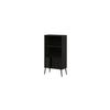 HomeStock Adjustable Shelf Bookcase Stylish Functional, Fits in Your Space, Sturdy On Flat Surface, Tall Shelving and A Storage Cabinet Espresso/3-Tier Cabinet with Leg view 4