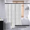 Bathroom Set,22 Piece Bathroom Accessories Set,White Shower Curtain,Tray,Soap Dispenser,Toothbrush Holder,Cup,Soap Dish,Toilet Brush,Qtip Holders,Trash Can for Bathroom Dcor and Housewarming Gifts view 4
