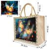 ARTopet 2Pcs DIY Diamond Art Painting Bags Handbag Handmade Shopping Tote Bags 2Pcs Canvas Pattern Reusable Grocery Bag for Womens Art Craft Gift view 3