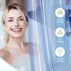 AmazerBath Extra Long Shower Curtain Liner, Clear Blue Shower Liner 84 Inches Long, 72x84 Plastic Shower Curtain Liners, Cute Tall Shower Liner, PEVA Bathroom Shower Curtain Liners & 3 Magnets view 2