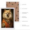 Poster Master Aristocratic Pomeranian Poster - Dog Print - Renaissance Art - Dog Breed Art - Gift for Him, Her & Animal Lover - Funny Decor for Bedroom, Living Room or Office, 16x20 White Framed view 2