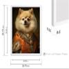 Poster Master Aristocratic Pomeranian Poster - Dog Print - Renaissance Art - Dog Breed Art - Gift for Him, Her & Animal Lover - Funny Decor for Bedroom, Living Room or Office, 16x20 White Framed view 3