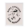 Poster Master More Espresso Less Depresso Print - Retro Coffee Poster - Modern Typography Art - Trendy Cafe Wall Design - Chic Boho Art - Kitchen or Restaurant Wall Decor - 16x20 White Framed view 1