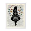 Poster Master Alice Wonderland Print - Dictionary Poster - Motivational Quote Art - Inspiring Gift for Her, Women - Chic Decor for Nursery, Girl's Room - 16x20 White Framed view 1