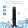 TARSHYRY Bladeless Tower Fan for Bedroom, 2 Modes Quiet Floor Fan, 90 Oscillating Fans for Indoors with Light, Standing Fans, Bladeless Fan, Portable USB Desk Fan for Home Office (Black) view 2