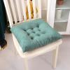 Office Soft CushionChair Cushions for Dining ChairsSquare Chair Seat Cushion Memory Foam Chair Cushion for Kitchen,(Color:Lake Green) view 1