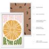 Poster Master See The Good Be The Good Poster - Retro Motivational Print - Chic Boho Art - Groovy Sun Print - Flower Design - Encouragement Design - Inspiring Home Office Decor - 16x20 White Framed view 2
