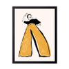 Poster Master Dancer Poster - Lady in Orange Trousers Print - Fashion Pop Art - Gift for Her, Women, Fashionista - Minimal Wall Decor for Home, Office, Bedroom, 16x20 Black Framed view 1